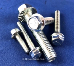 Hex serrated flange screws bolts