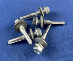 Hex Washer Head Self Drilling Tek 5 Screws with Bonded Seal ZP