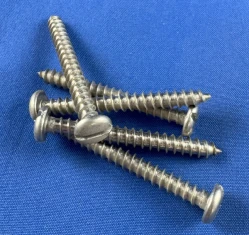 Pan Head Sheet Metal Tapping Screws Slotted Stainless