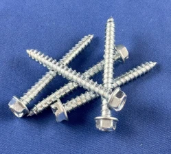 Hex Washer Head Sheet Metal Tapping Screws Slotted ZP2